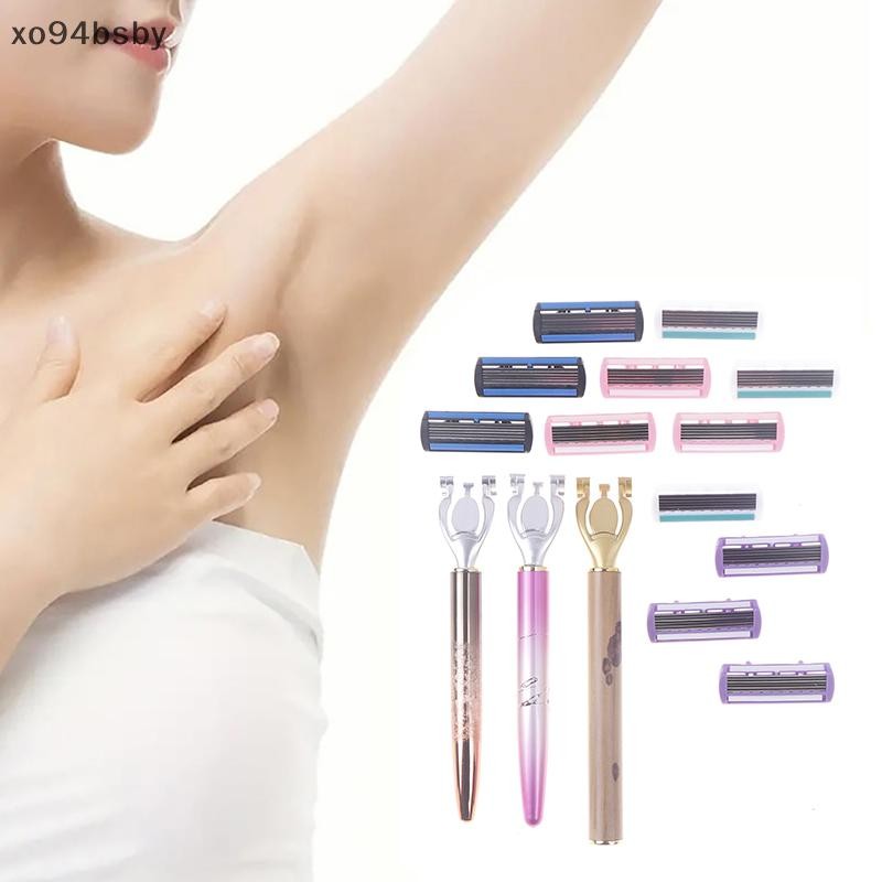 xo94bsby 6 Layer Safety Razor Men And Women Body Hair Bikini Safety ...