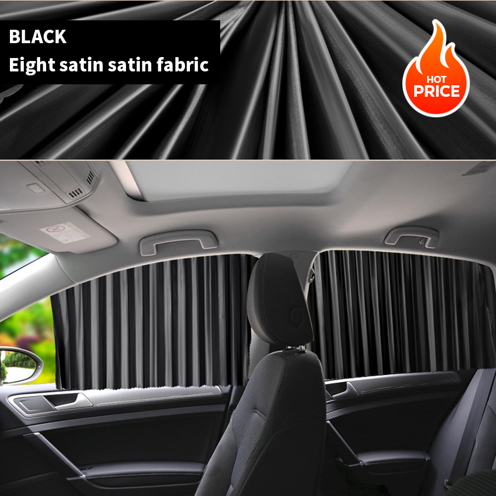 4 pcs Car Window Curtain Sunscreen Protector UV Magnetic Foldable ...