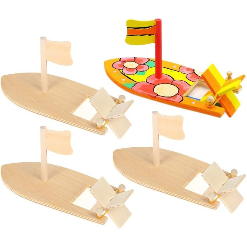Yimaa 6-Pek Model DIY Bot Kayu Perahu Layar Kayu Kit Model Kraf Kayu ...