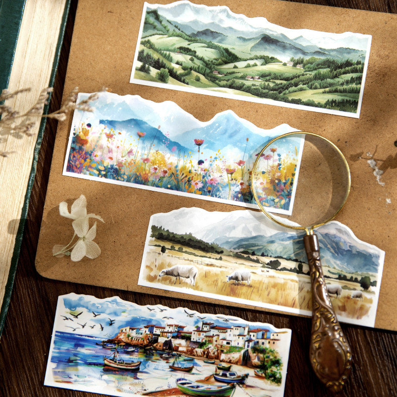 Journal Go 30pcs Beautiful Landscape Sticker Pack Natural Scenery Junk ...