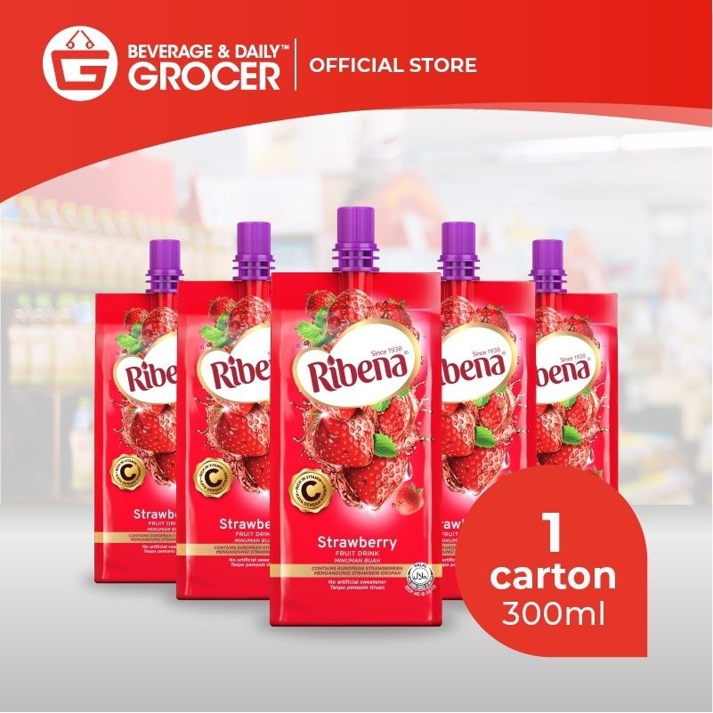 Ribena MOB 100% Strawberry 24 x 300ml (24 Packs) 1 Carton | Shopee Malaysia