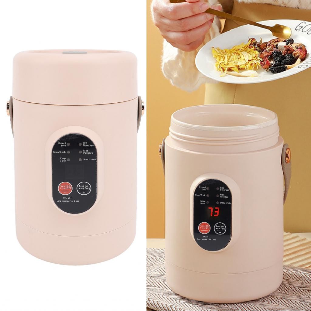 Yekastore Electric Hot Pot Portable Stewing Carrying Handle 500W Low ...