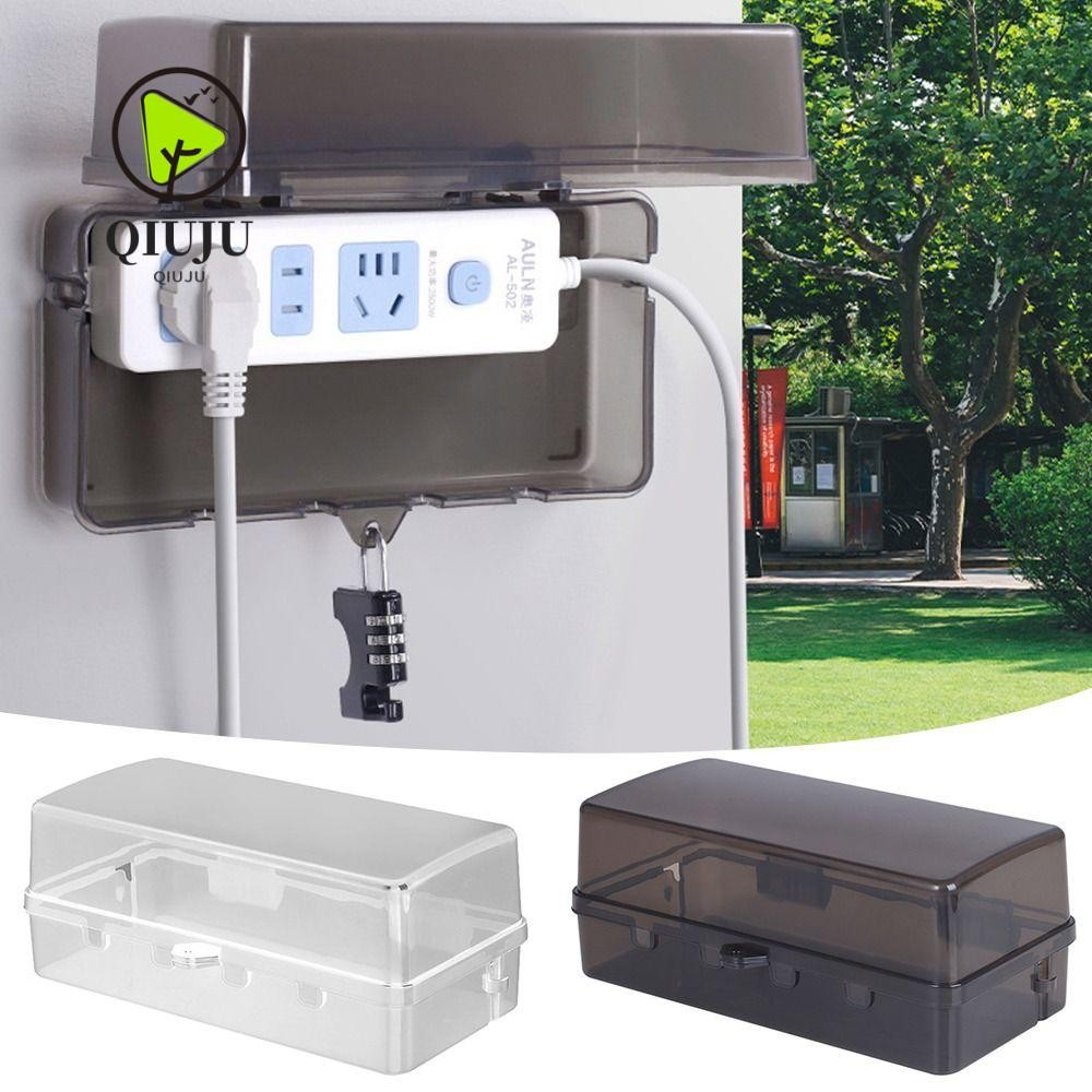 QIUJUU Plug Box, Plastic Weatherproof Extension Lead Cover, Portable ...