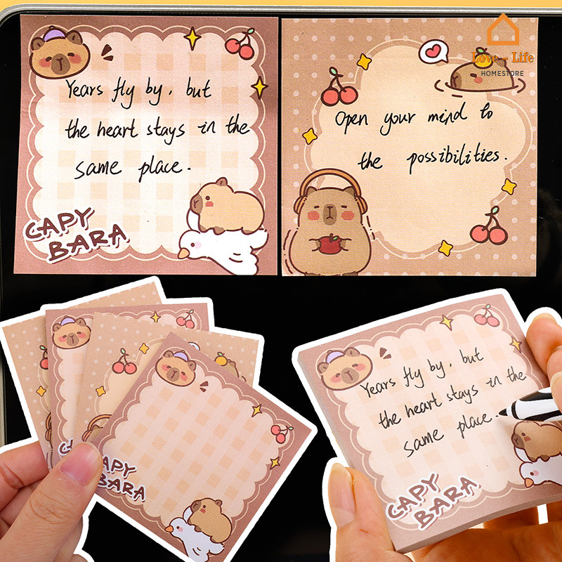 Creative Anime Capybara Motifs Student Sticky Note - Daily To Do List ...