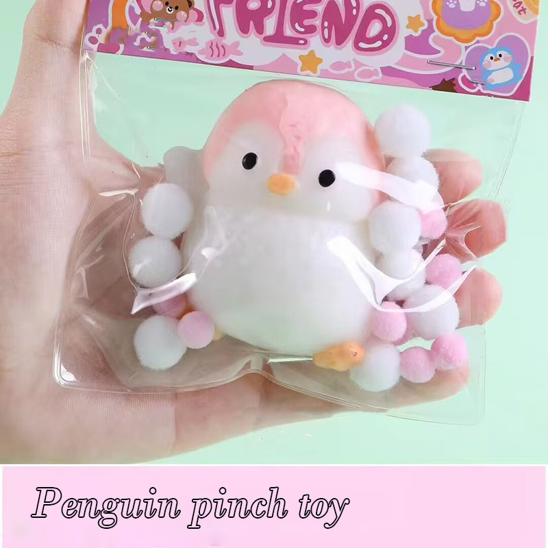 Cute Penguin Pinch Squeezing Decompression Toy With Muddy Feel Kawaii ...