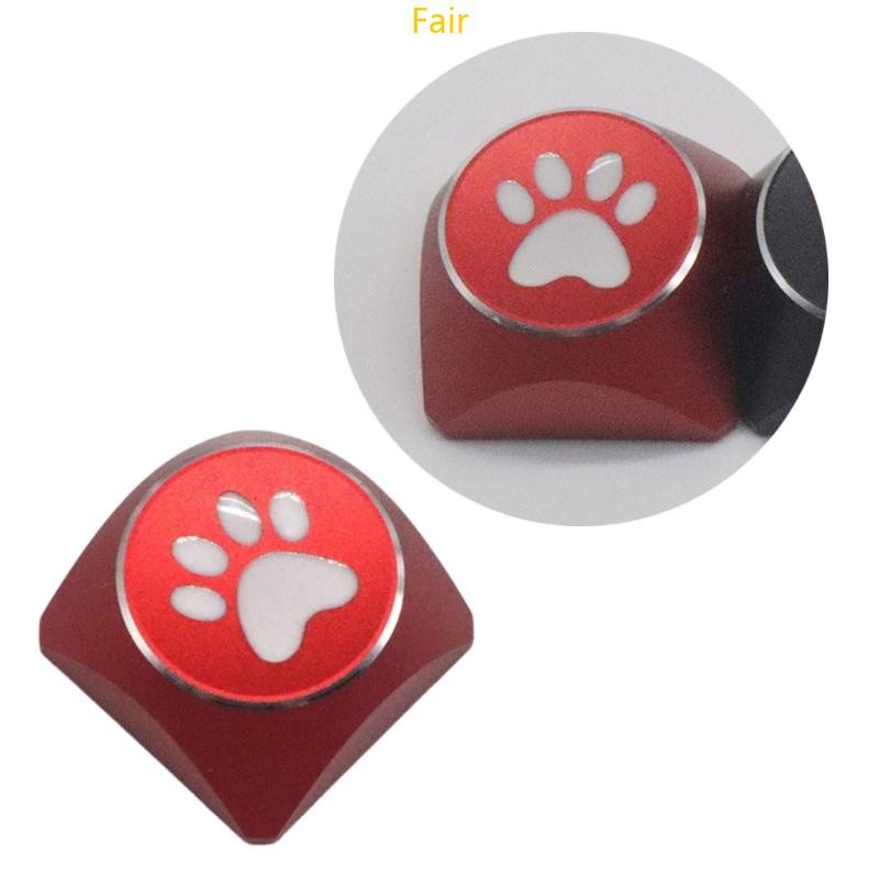 Fair Aluminum Alloy Metal Key CatPaws Keycap Key Button for Mechanical ...
