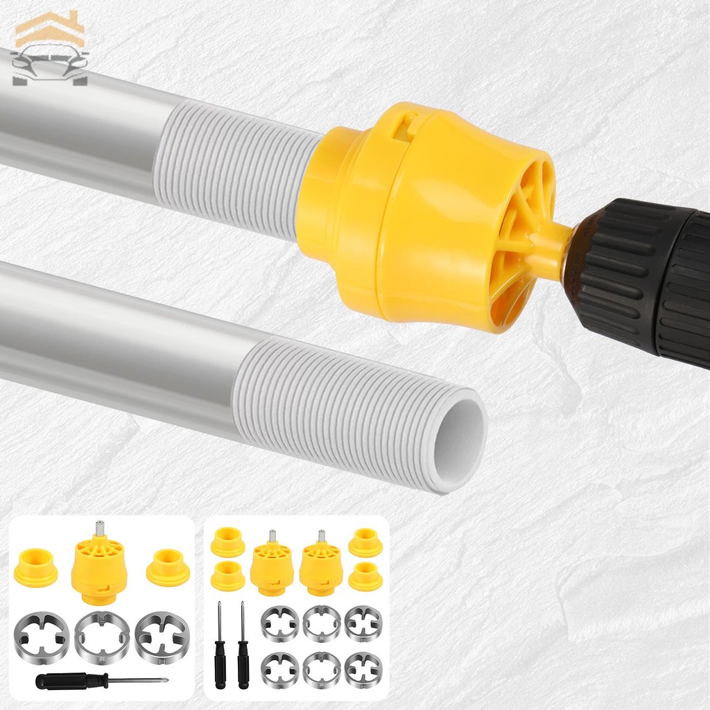 PVC Thread Maker Tool for Electric Drill Professional Pipe Threader Kit ...