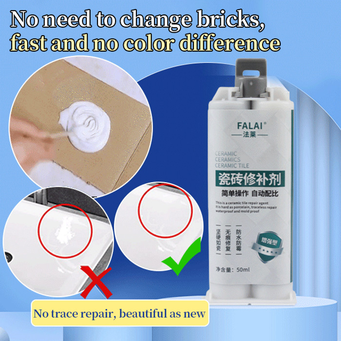 Tile Patch Glaze Repair Paste Cracks Potholes Tile Epoxy Ab Adhesive ...