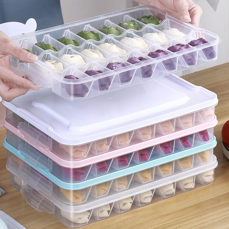 Compartment Dumpling Box Dumpling Wonton Quick Freezer Box Dumpling ...