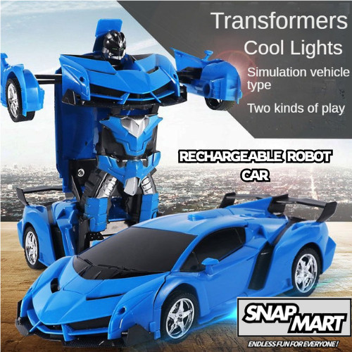 nice 【HOT】 Extra Large Car Robot 360° Deformed Autobot Car Kereta ...