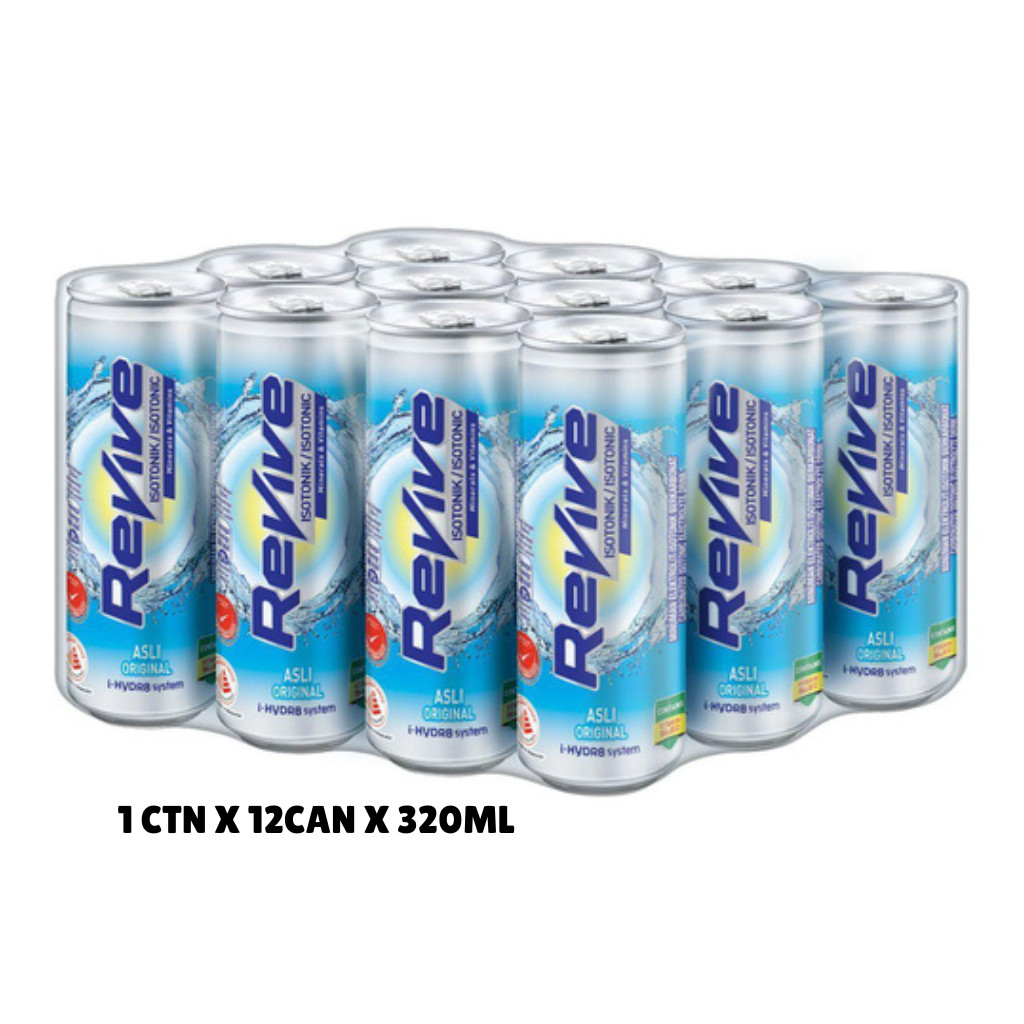 AIR MINUMAN REVIVE 320ml x 12 cans (Carton) | Shopee Malaysia