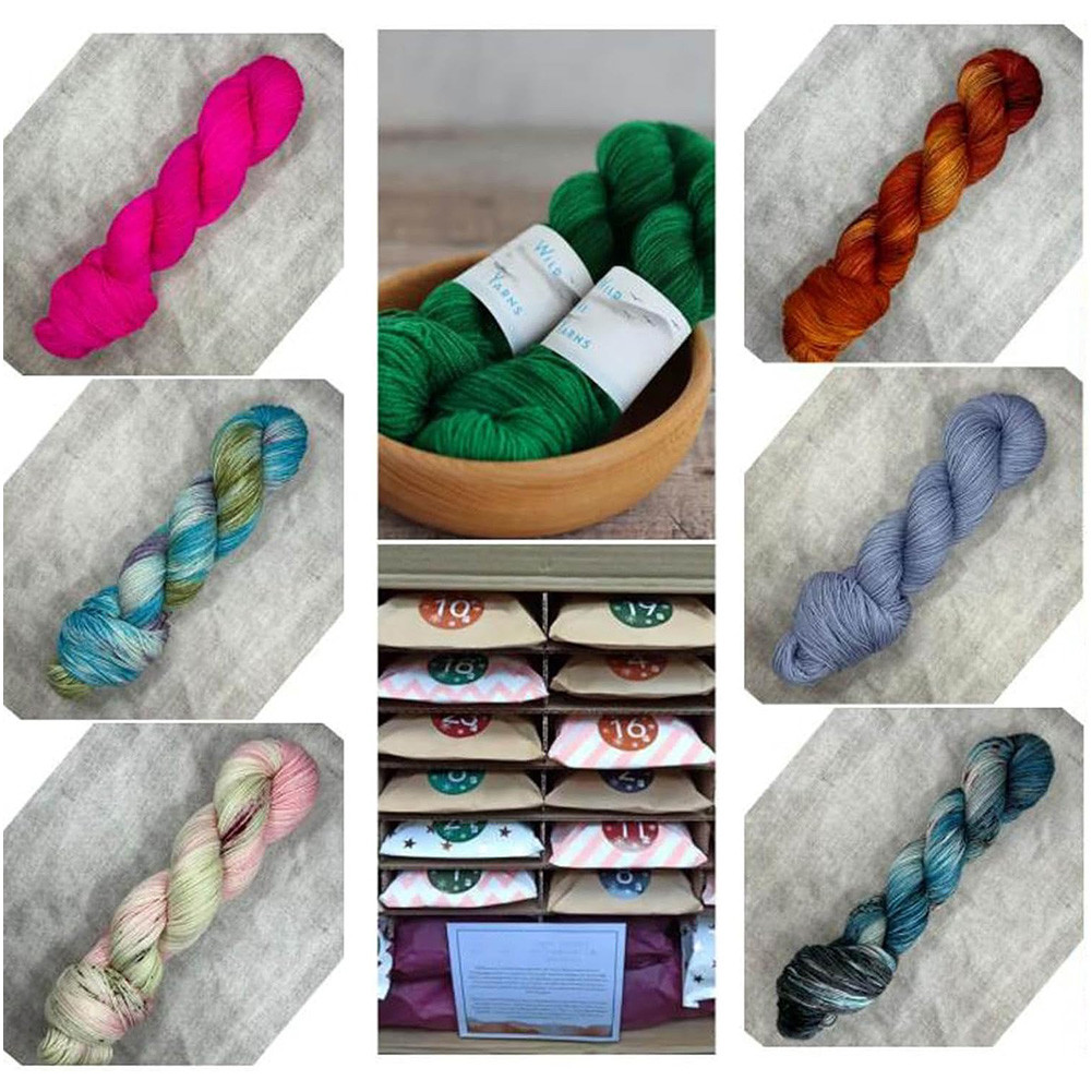 Wool Advent Calendar 2025 Yule Yarn Advent Calendar Gift for Knitter
