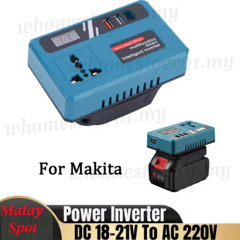 Multifunctional Power Inverters with Makita Battery DC 21v To AC 220v ...