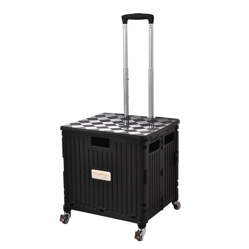 Camping trolleys universal wheel folding trolley to carry high-rise ...