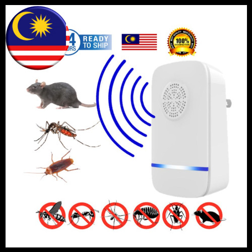 Ultrasonic Wave Pest Reject Electronic Mice Bug Cockroach Rat Mosquito ...