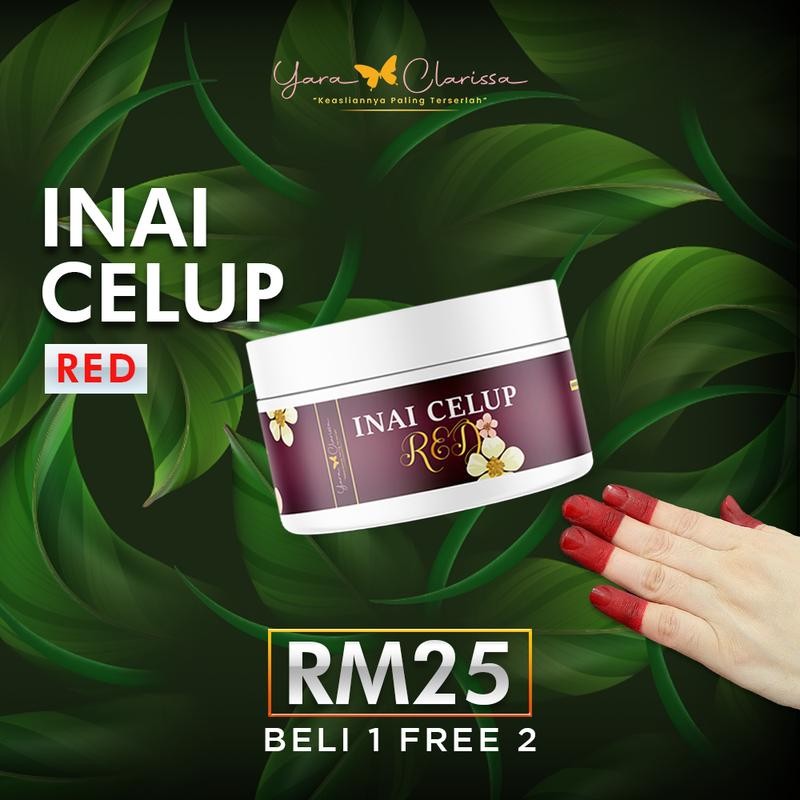 HQ Yara Clarissa - Beli 1 Free 2 Inai (Total 3) + FREE SELOTAPE - Inai ...