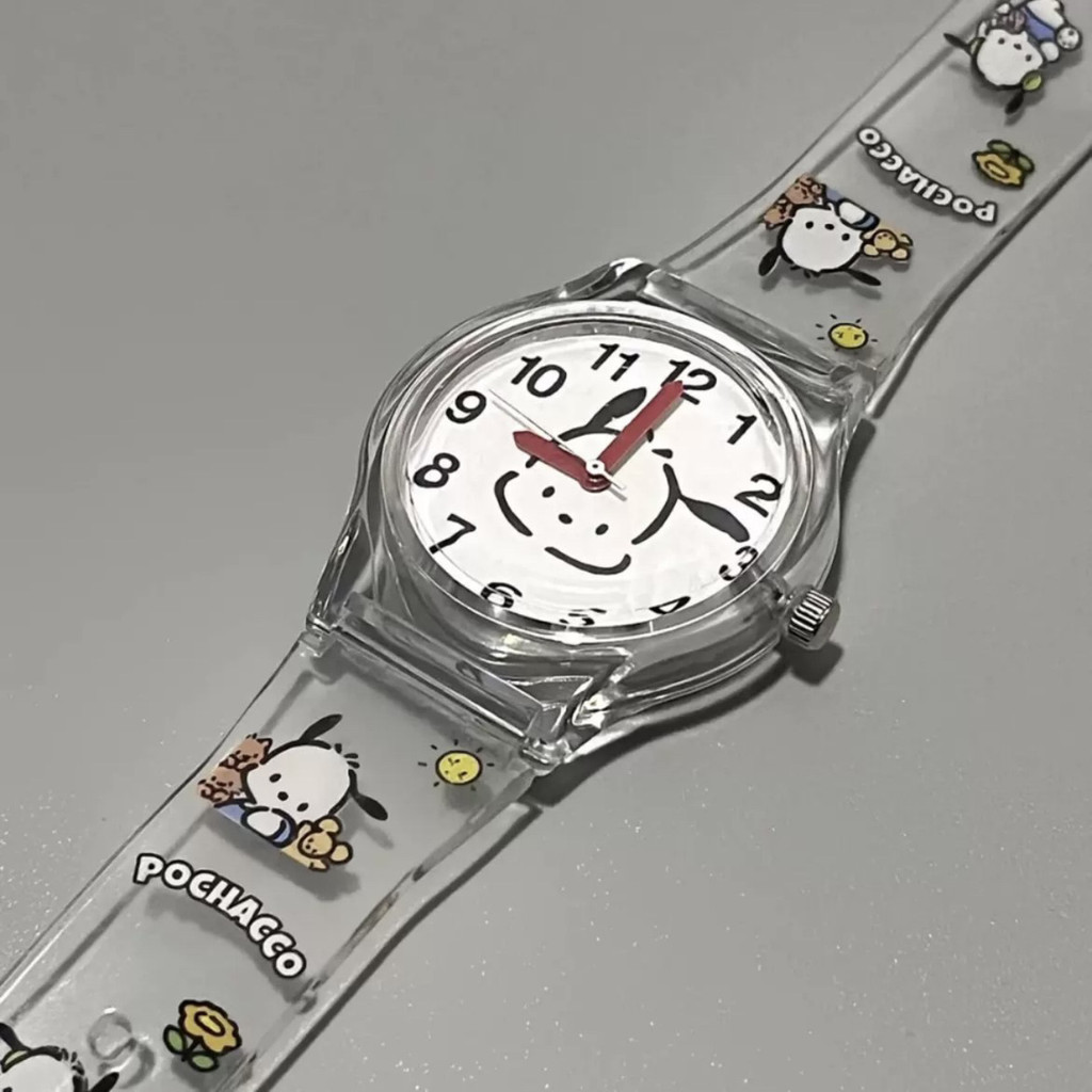 手表watches帕恰狗手表可爱高颜值腕表学生卡通透明手表防水三丽鸥手表女款Watch women's niche design wind ...