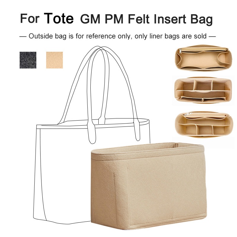 EverToner Felt Insert Organizer For Tote GM PM Mini Travel Cosmetic ...