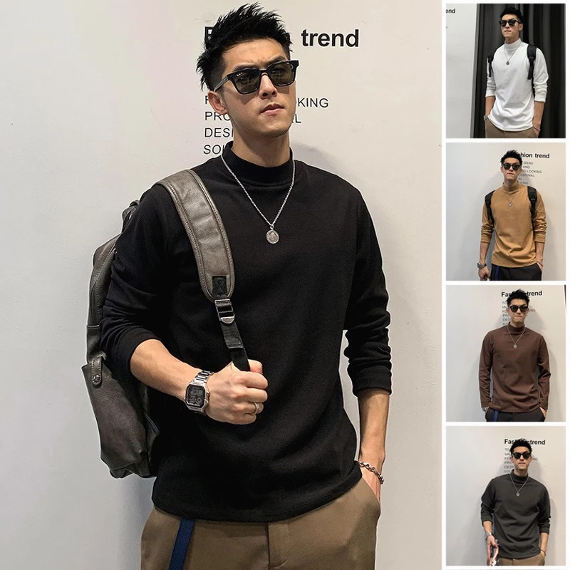 Pack of 2:  RS Atelier David Mens Half Turtleneck Neck Dance Top main image 1