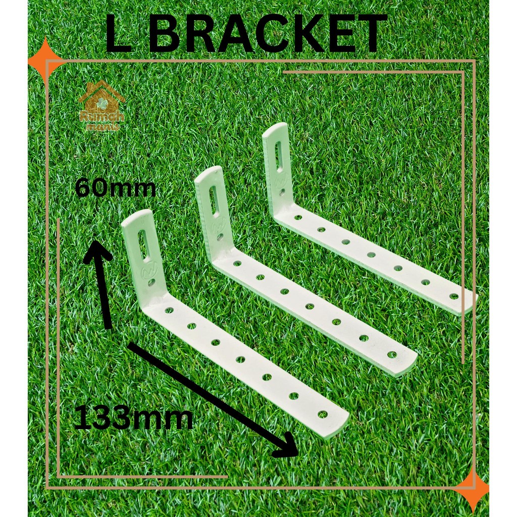 [Ready Stock] Powder Coated Metal L Bracket for Curtain Rod | Strong ...
