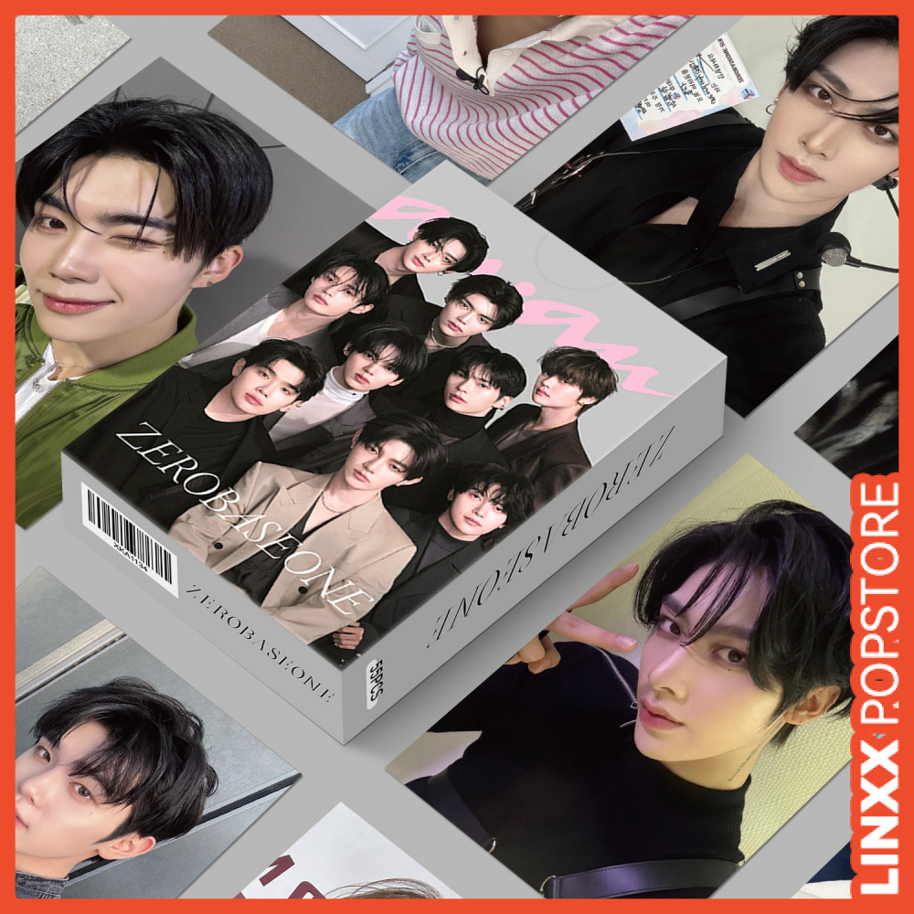 LINXX 55pcs ZEROBASEONE K-Pop Boy Band Lomo Cards Holographic 3 Inch ...