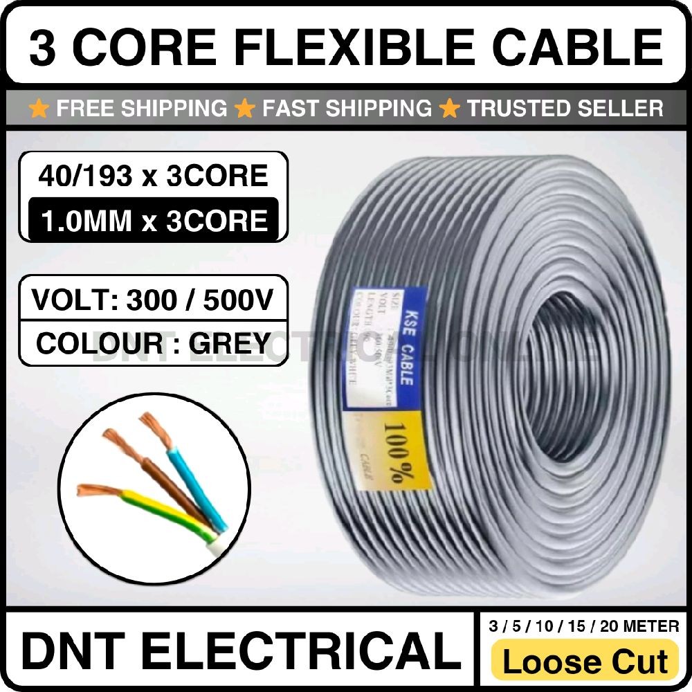 Buy cable 3 core Online With Best Price, Aug 2026 | Shopee Malaysia