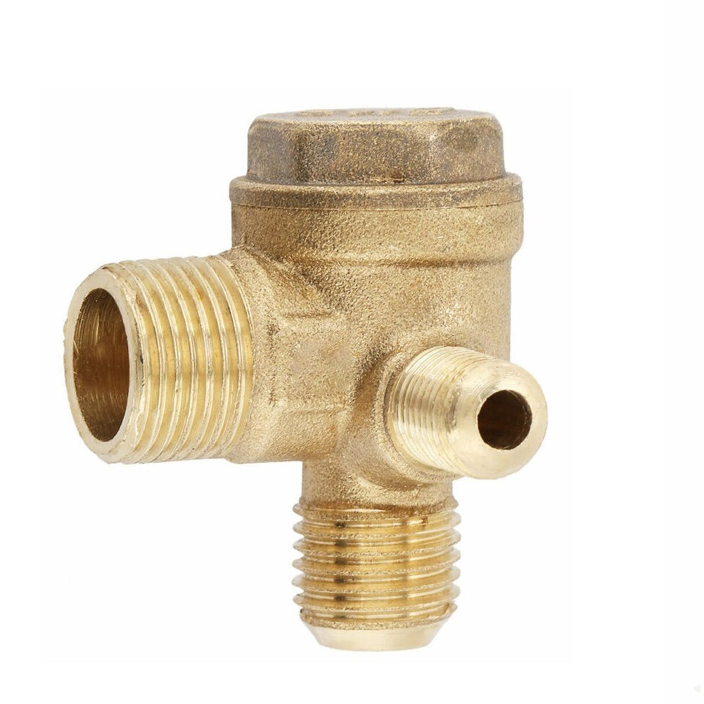 [carbest] 3 Port Brass Male Threaded Check Valve Connector Tool for Air ...