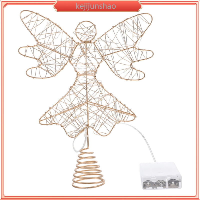 Tree Top Star Overhead Light Christmas Ornament Angel Topper with ...