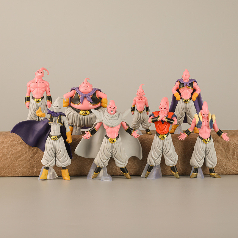 8 Buuu Dragon Ball Figures Anime Full Form Goku Demon Buuu GK Muscle ...