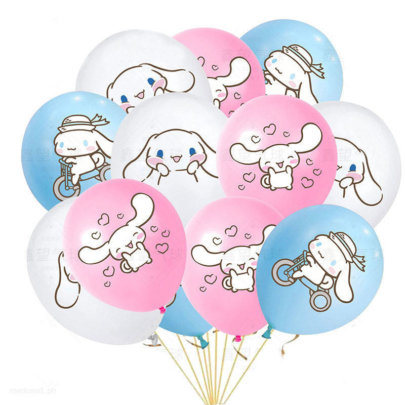 Cinnamoroll Balloons Set 12 inches Cartoon Latex Balloon Cinnamoroll ...