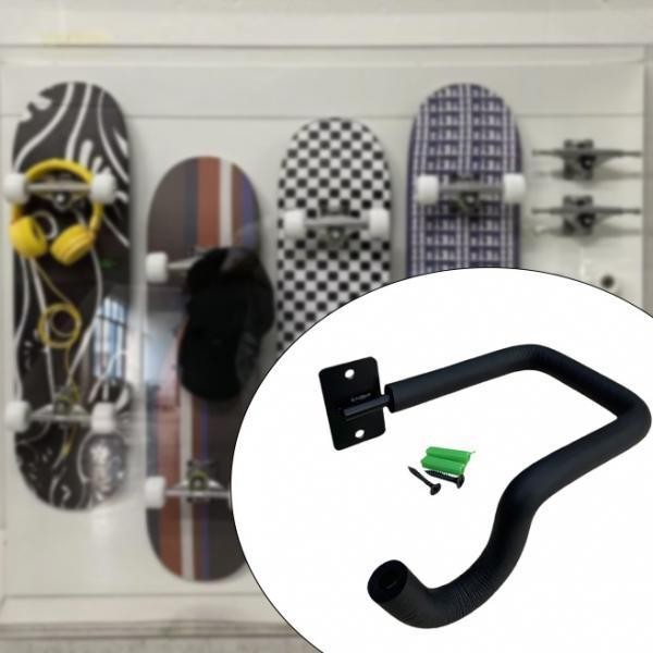 [WishshopelxnMY] Skateboard Wall Hanger Display Rack Vertical Steel ...