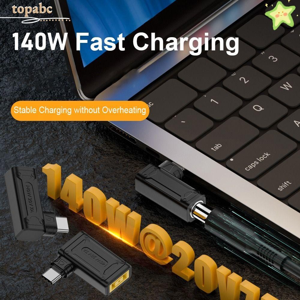 TOPABC Laptop Charging Plug, 5.5X2.5 7.4X0.6 5/9/20V DC to Type C ...
