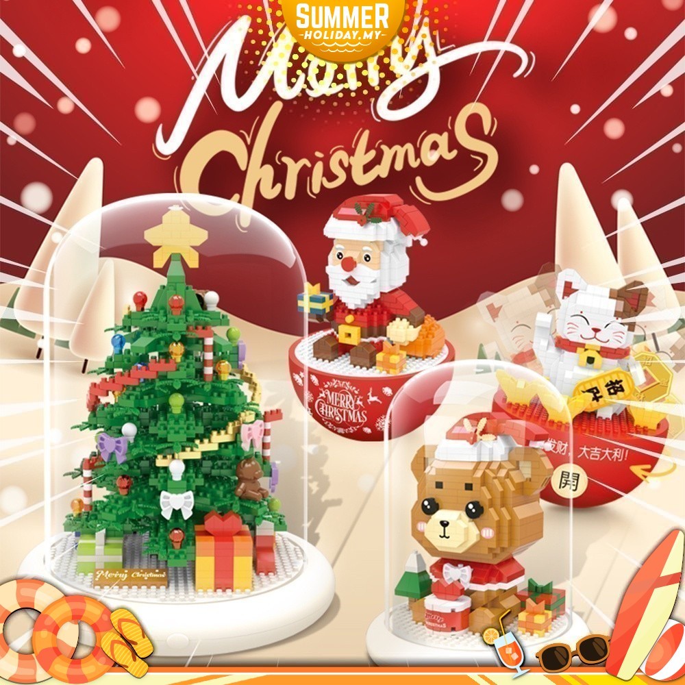 Wise Hawk Block Cute Bricks Merry Christmas Gift Decoration Building ...