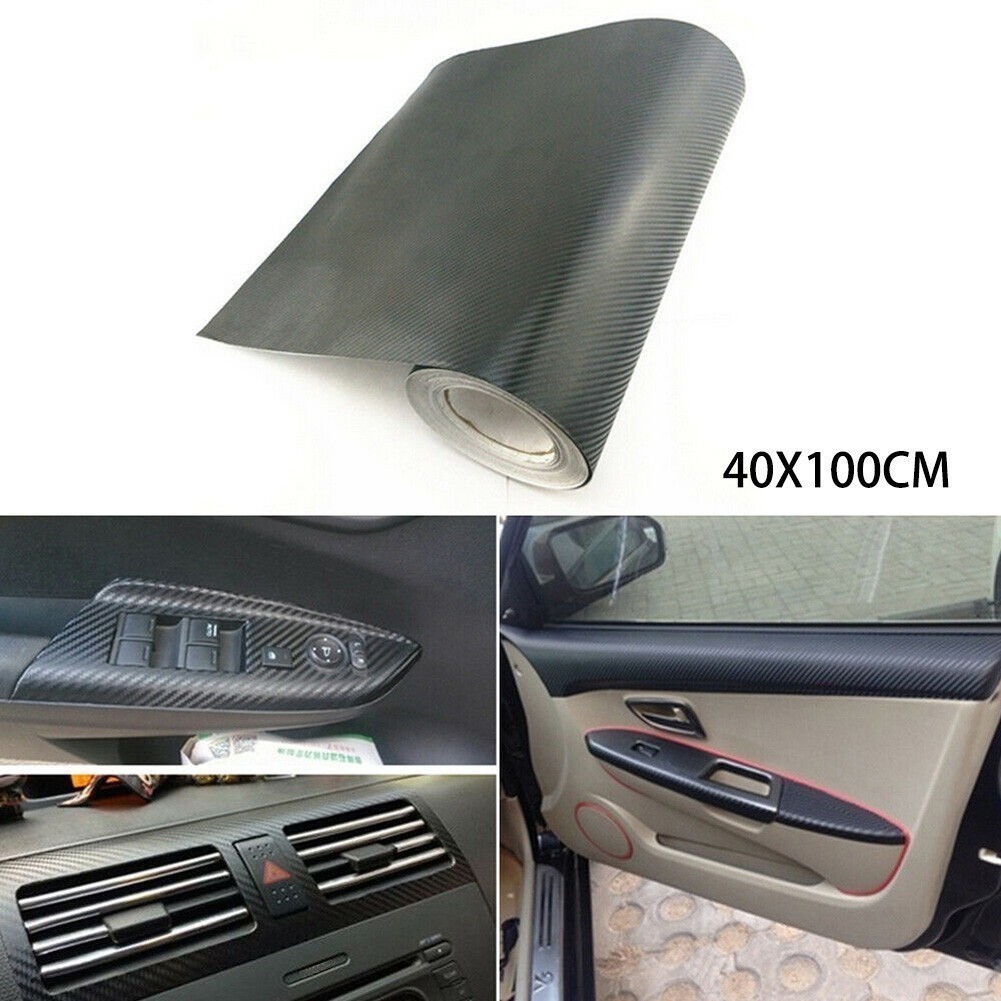 [BSL] 3D Car Interior Carbon Fiber Vinyl Wrap Sticker Dashboard Trim ...