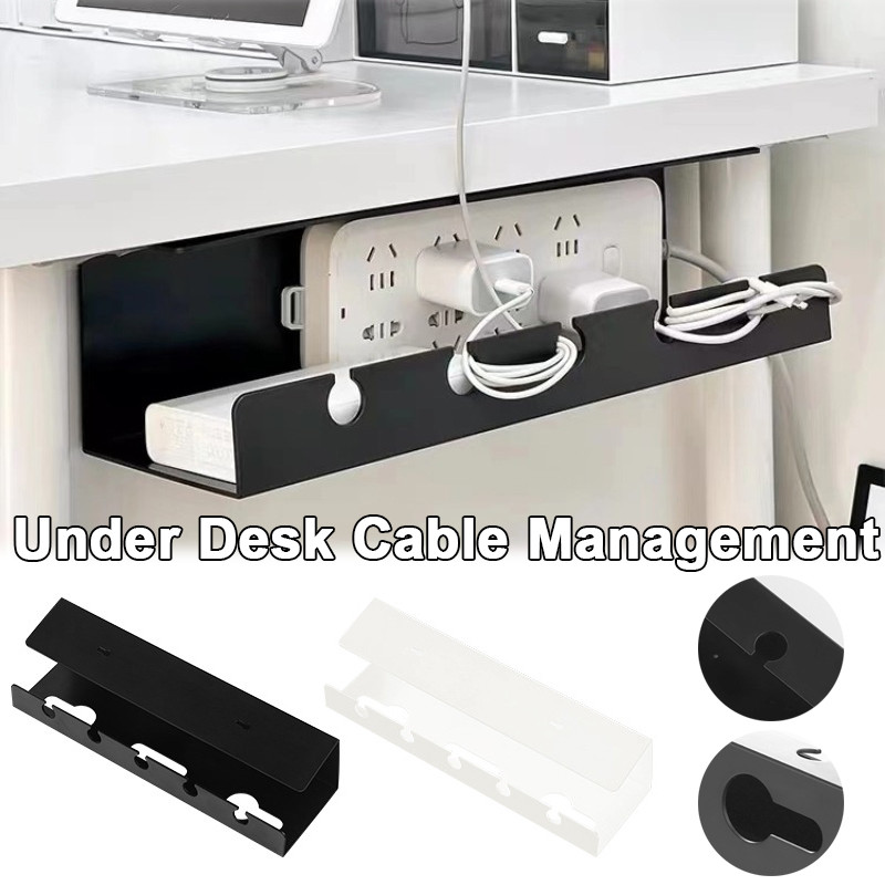 Under Desk Cable Management Wall-mounted Cable Organizer Rack Socket ...