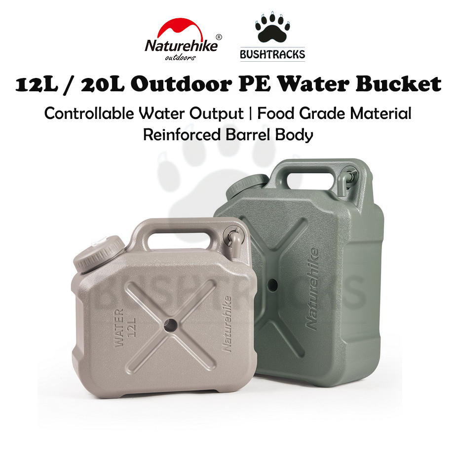Naturehike 12L/20L PE Retro Water Tank Outdoor Portable Bucket ...