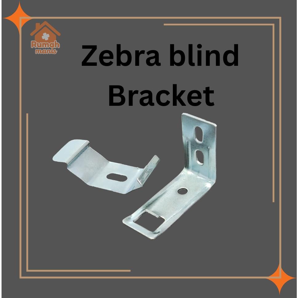 [Zebra Blind Bracket Set] with Wall Plugs & Metal Spring Toggles | Easy ...