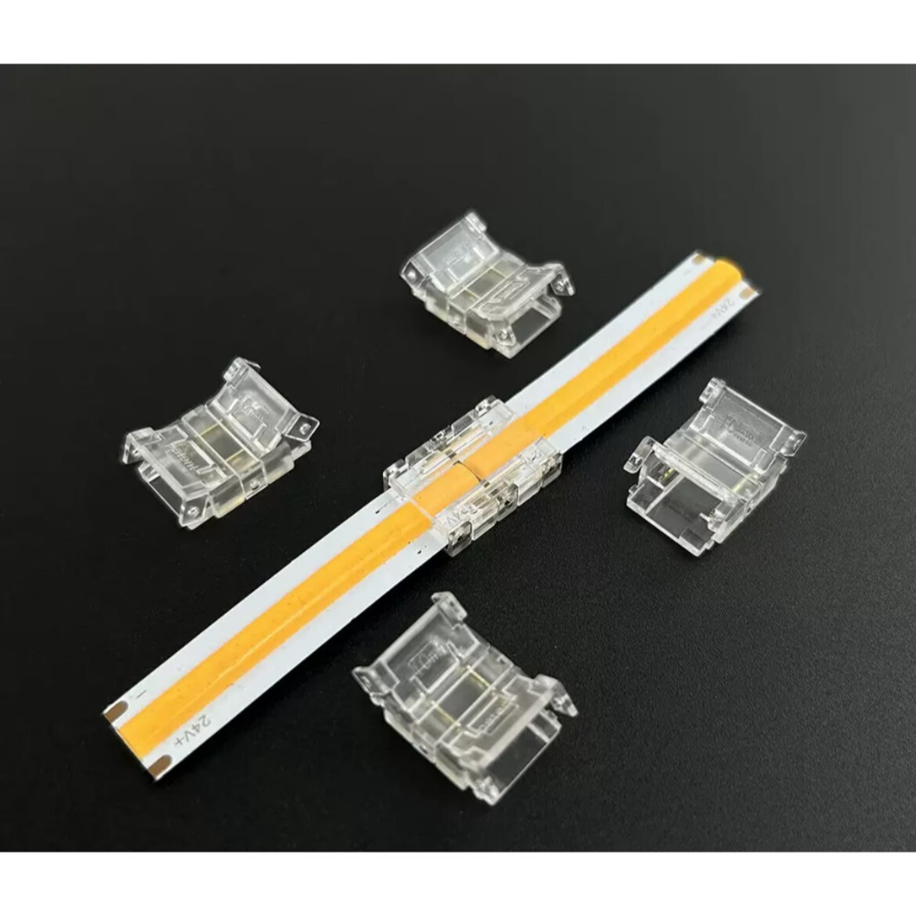 Solderless LED Connector 2 Pin 8mm Strip to Strip Power Wire Jumper ...