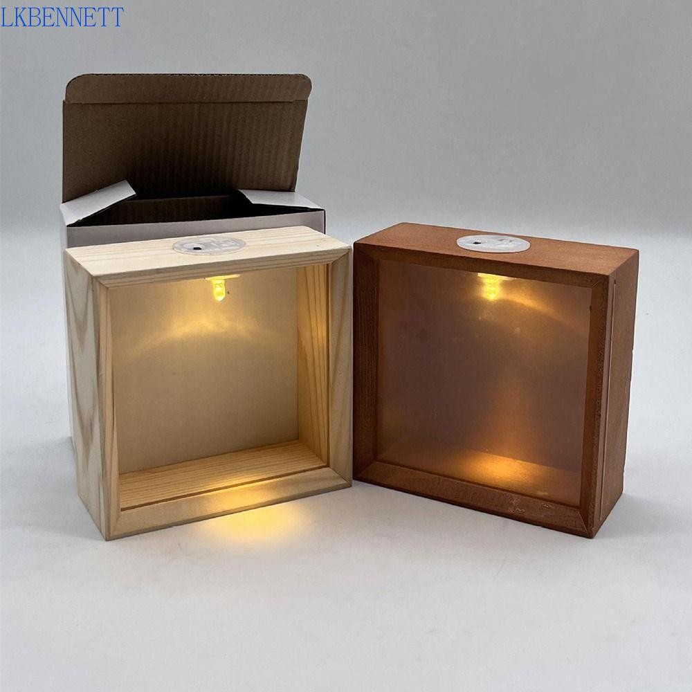 LKBENNETT Display Case with Led Light, Decorative Handmade Wooden ...