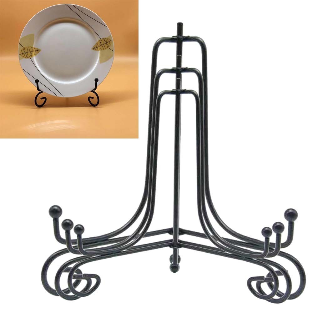 [BTSL] Diy picture frame black iron plate display stand rack easel ...