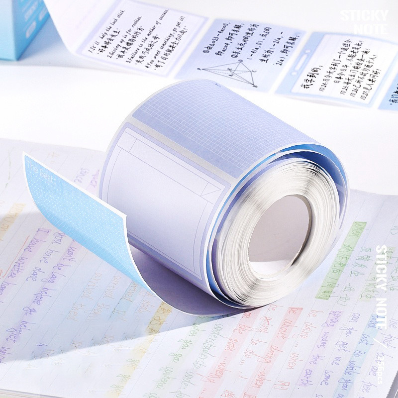 256 Sheets Sticky Notes Roll Tape with Pull Out Dispenser Boxes, Full ...
