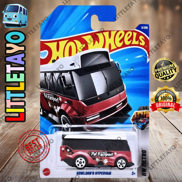 Voiture Miniature Hot Wheels 2025 Kowloon'd Hypervan HW Metro - Rouge, 1:64