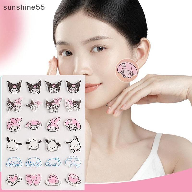 Sun 100Pcs/5Sheets Sanrio Cute Cartoon Cow Acnes Care Patch Pimple ...