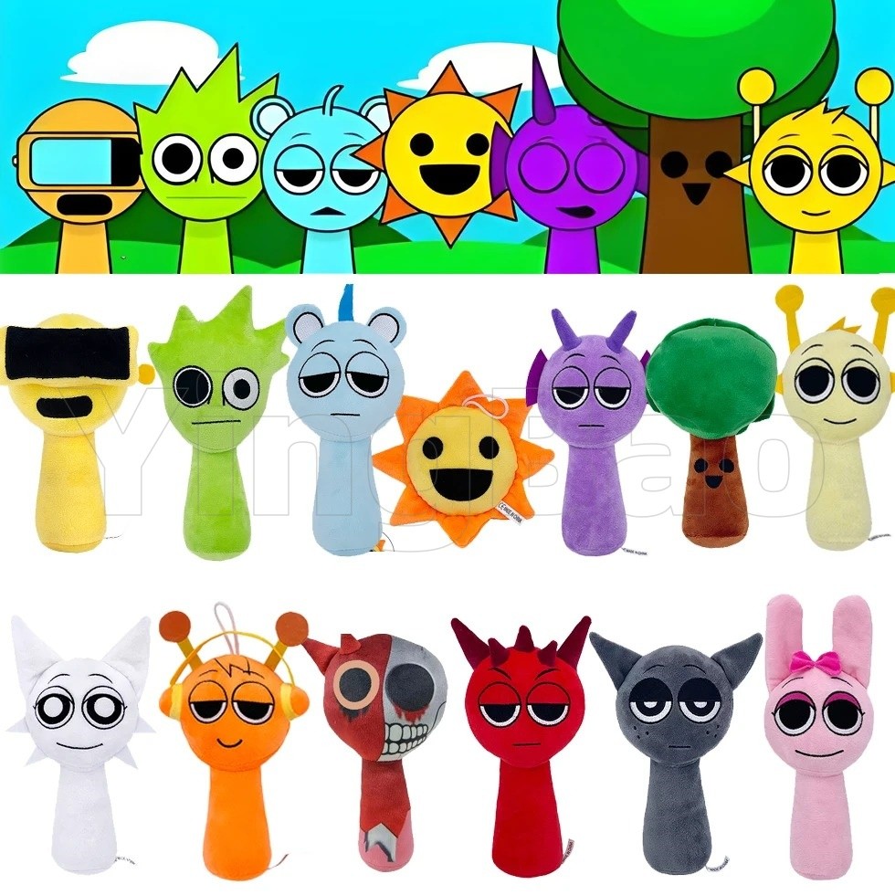 Sprunki Incredibox Plush Toy Sprunki Plushie Doll Sprunki Oren Brud ...