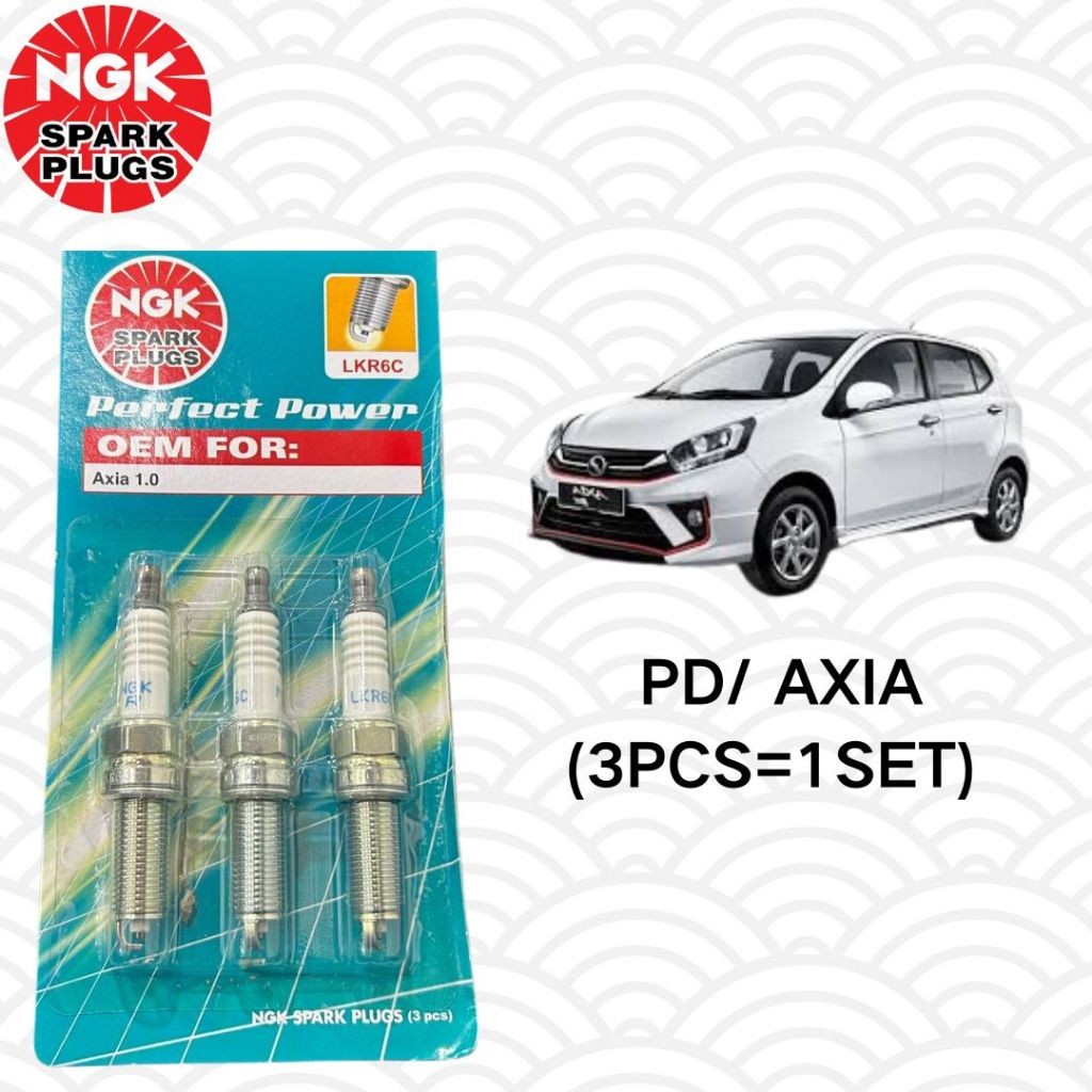 【100% 】 NGK SPARK PLUG - PERODUA AXIA (3PCS = 1SET) | Shopee Malaysia