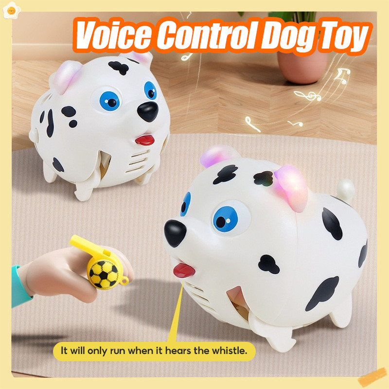 Voice Control Dog Toy Walking Dog Toy Light Music Creative Voice ...