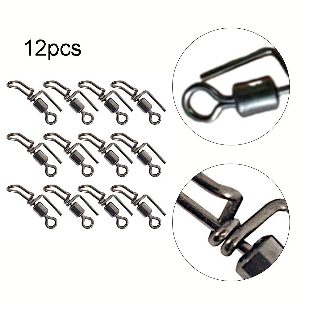 Cascade Swivels 18mm 20PCS Silver Stainless Steel For Sea Fishing Rigs ...
