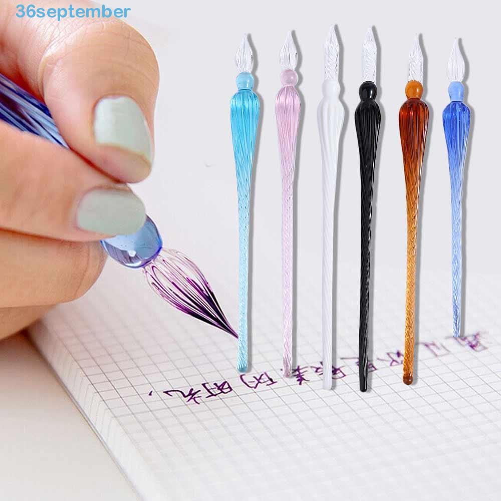 SEPTEMBER Glass Dip Pen Stationery School Supplies Vintage Filling Ink ...