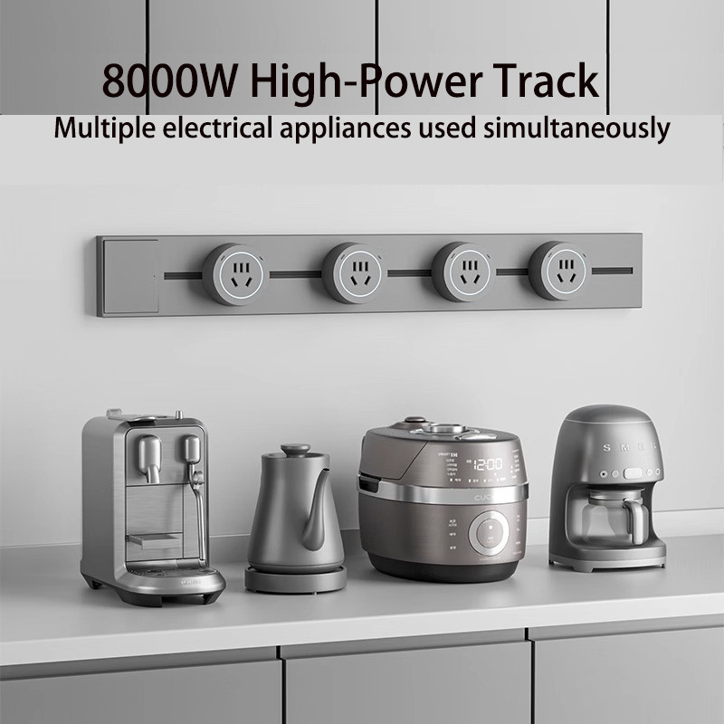 8kW Smart Rail Socket - Master Switch, Modular, IP54, Touch-Safe ...