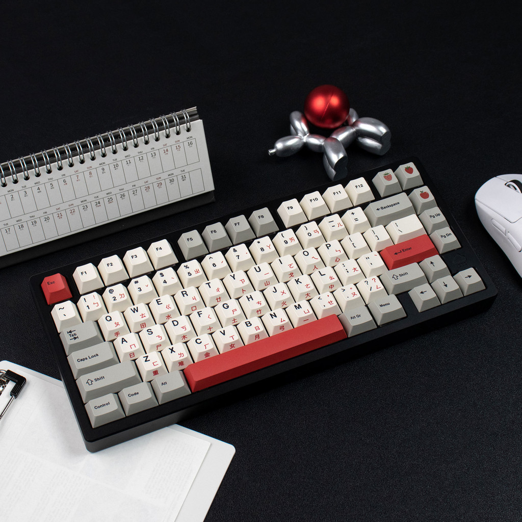 注音/仓颉 Retro keycaps Side Print PBT Cherry profile Keycap set For ...